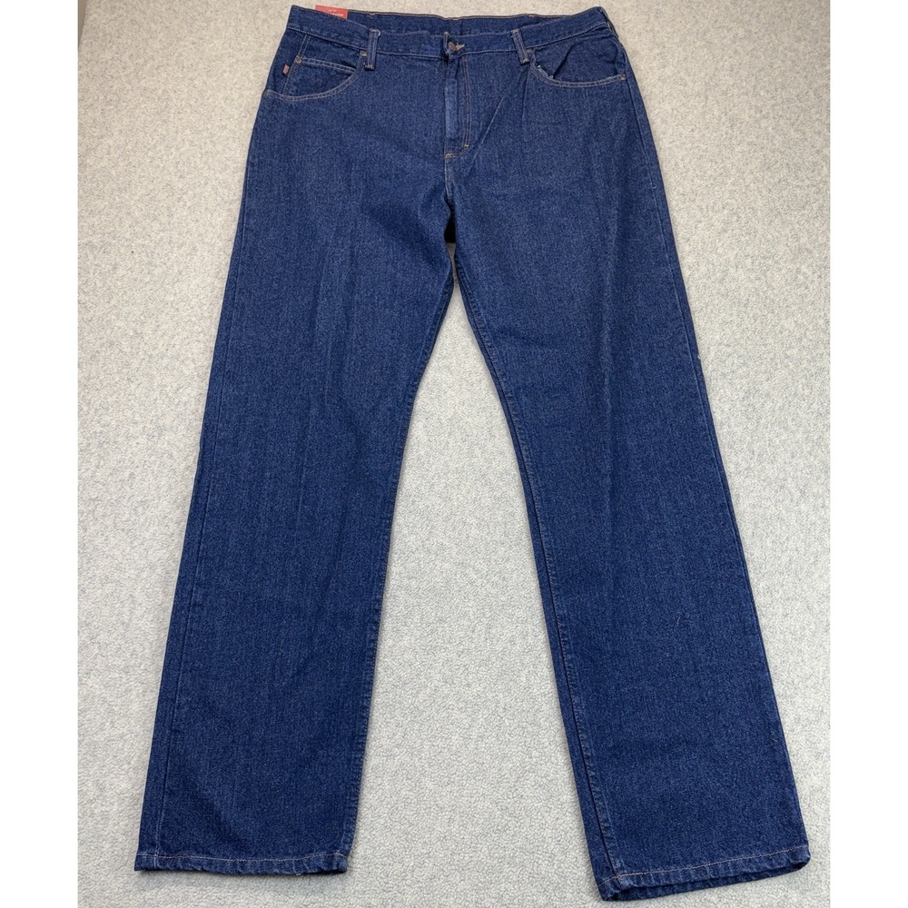 NWT Red Kap Men's Relaxed Fit Work Jeans 40x34 Indigo Denim PD60PW